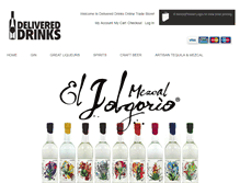 Tablet Screenshot of delivereddrinks.com